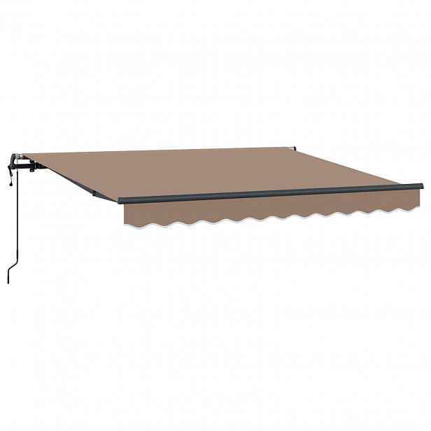 vidaXL Stahovací markýza Taupe 4 x 2 m textil