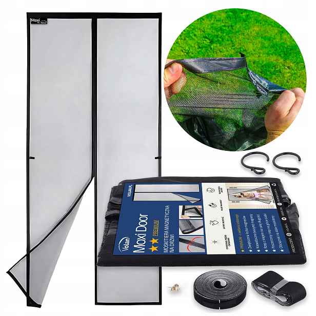 Moskytiéra Premium Skleněné Vlákno na balkonové dveře Magnetická 100x220