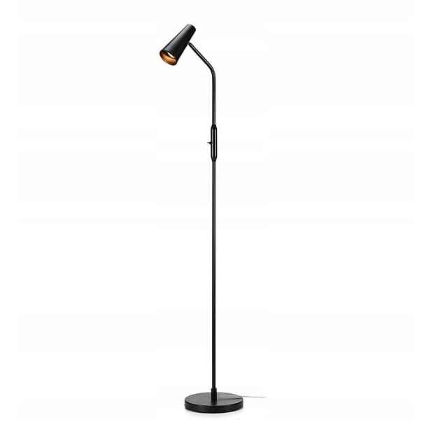 Černá moderní podlahová lampa Crest 108206 Markslojd, kulatá základna