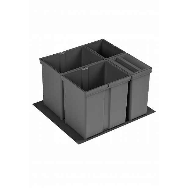 Peka 09.8865.43 Odpadkový koš Quattro 600/ výška 300/ hloubka 500/ 2x172x8l s