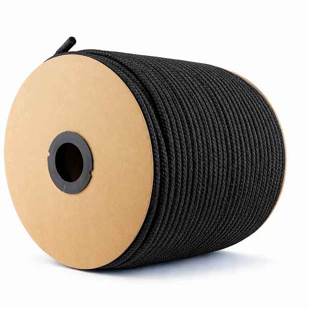 Polypropylenové lano Pp 10 mm × 200 m černé