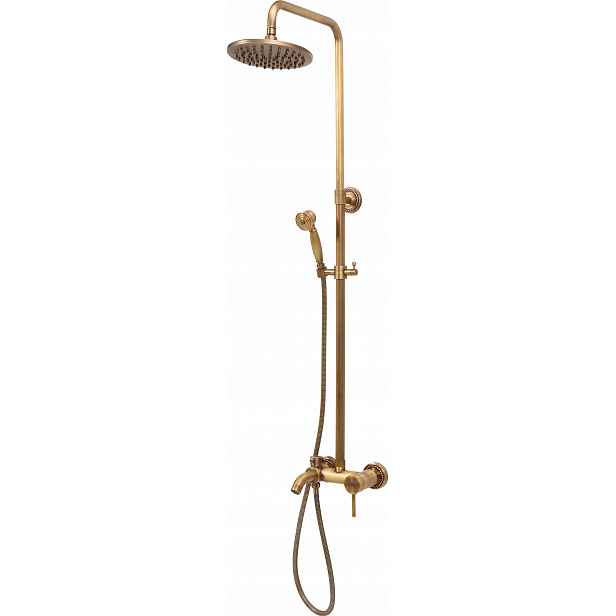 Retro Sprchový Sloup Bronz 2 Fala 75838