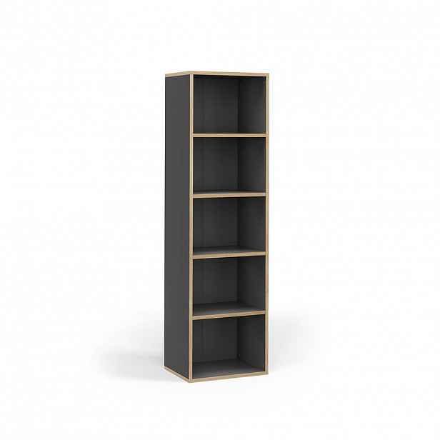 Vicco KNIHOVNA Tetrix Antracit 40 x 140 cm s 5 přihrádkami