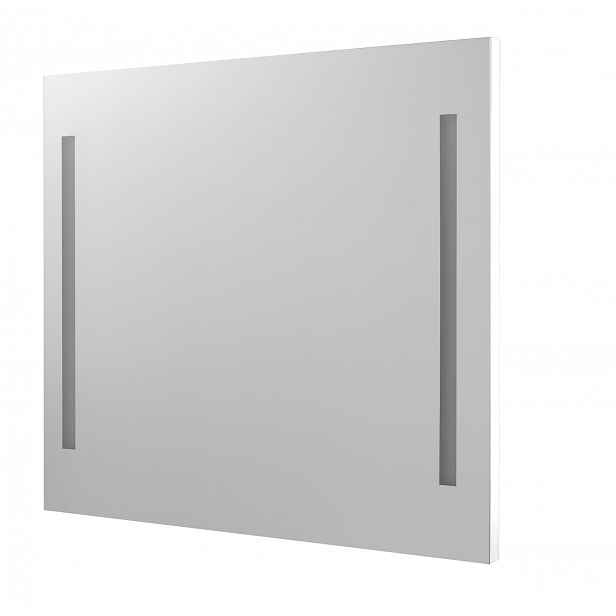 Zrcadlo s LED osvětlením Dřevojas STRIPE ZCO 90 bílá mat