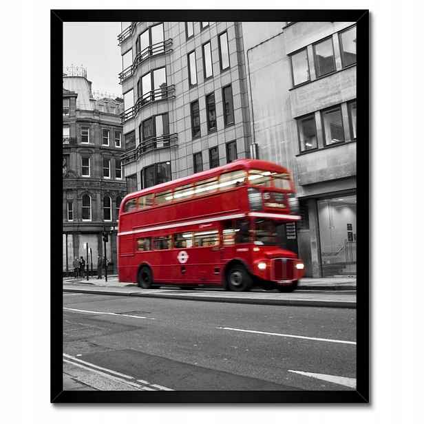 Plakáty v rámu 40x50 Červený autobus