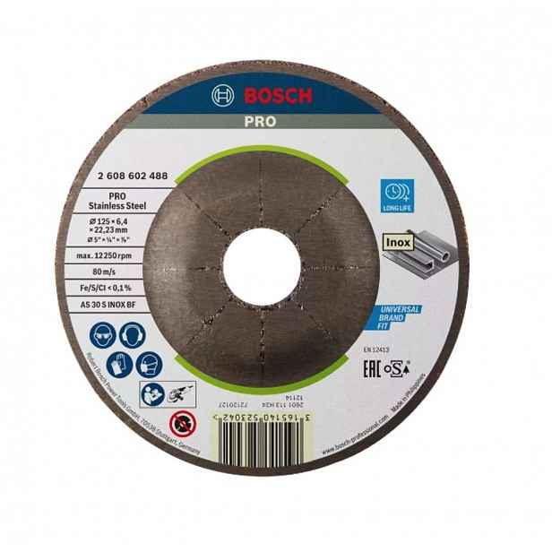 Bosch - Brusný kotouč na nerezovou ocel 125x22,23 mm 2608602488