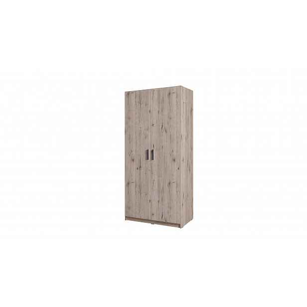 Šatní skříň 92 cm FUNZA 2- dub wellington