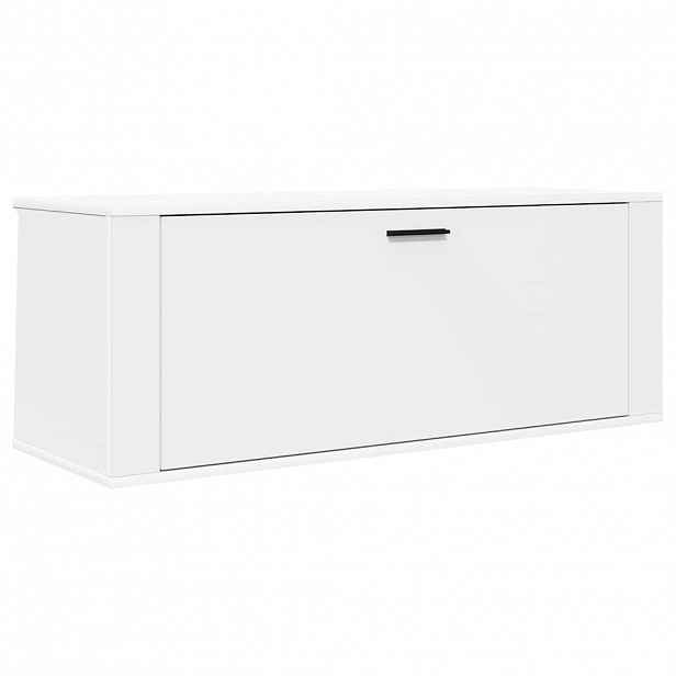 vidaXL Nástěnný botník bílá 100 x 35 x 38 cm kompozitní dřevo
