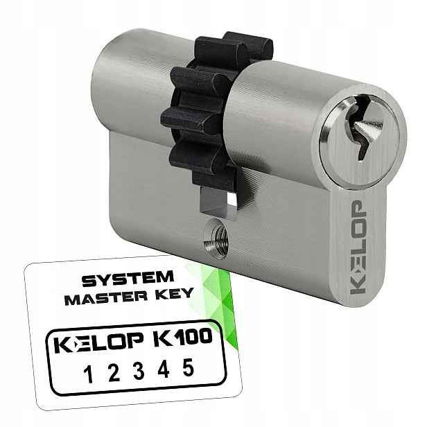 vložka Kelop K100 35/50Z s niklovým ozubením, systém master key