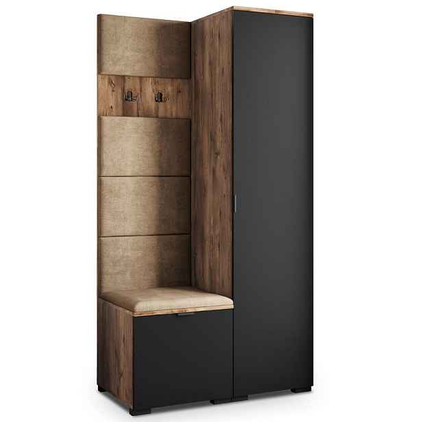 MASSENO MODERNÍ PŘEDSÍŇOVÁ SESTAVA LORI, 95/181/51 cm, dub Lefkas