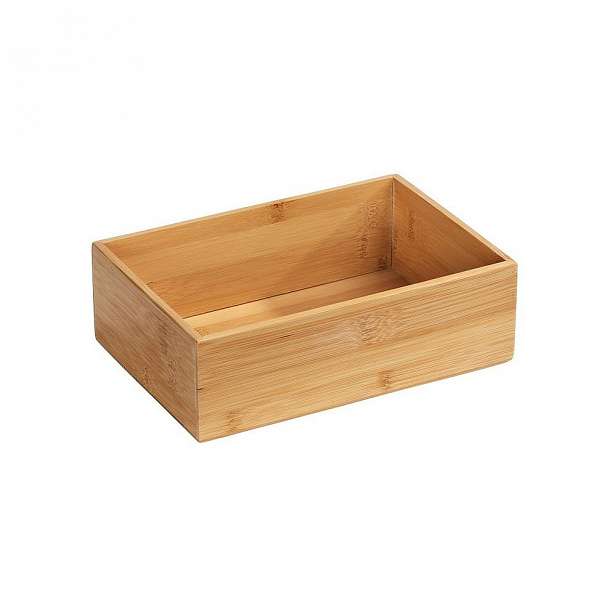 Bambusová úložná přihrádka Wenko Terra, šířka 22 cm