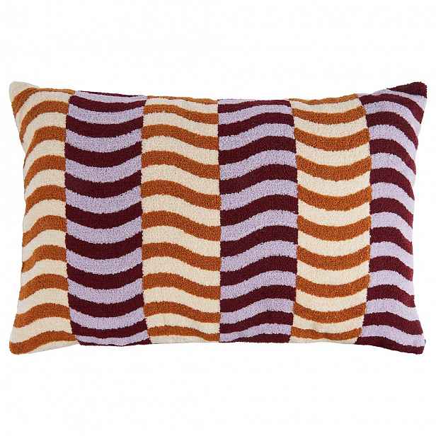 Butlers RETRO RHYTHM Polštář 40 x 60 cm - fialová/oranžová