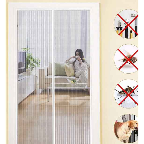 Moskytiéra Magnetická Na Dveře 90X230 Bílá