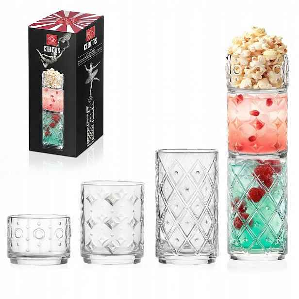 Rcr Circus – Sada 3 Sklenic: Highball 430 ML, Dof 300 ML, Rock 170 ML