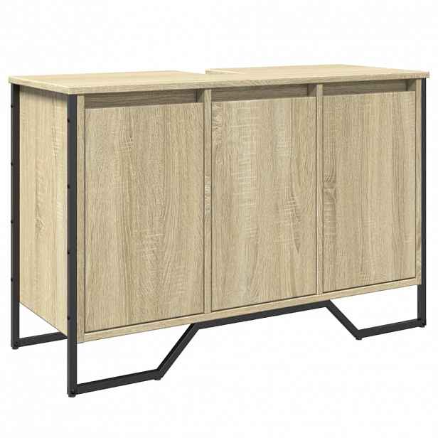 vidaXL Koupelnová skříňka pod umyvadlo dub sonoma 91x35x60 cm kompozit
