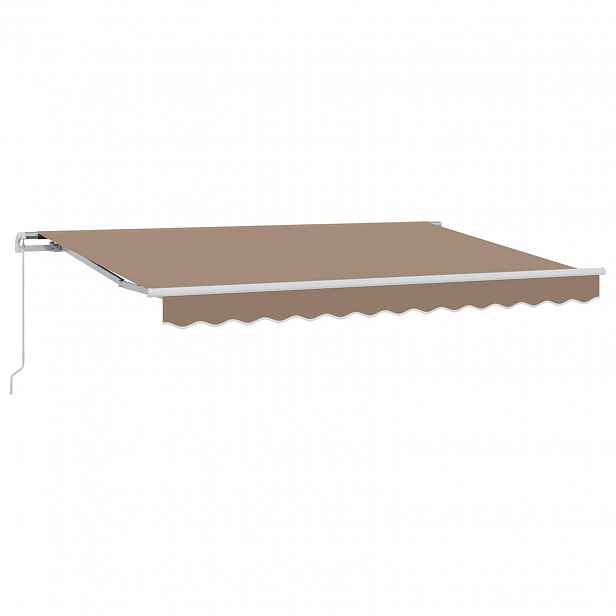 vidaXL Stahovací markýza Taupe 300 x 250 cm Polyester a hliník