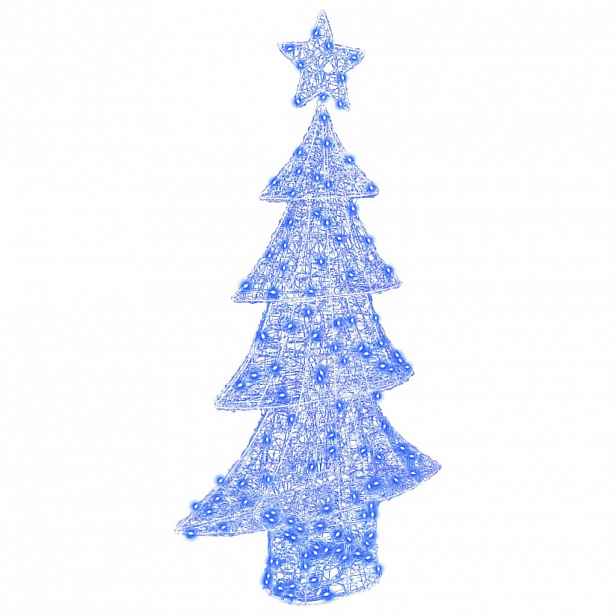 vidaXL Vánoční stromeček 160 LED Modrá 150 cm Akryl