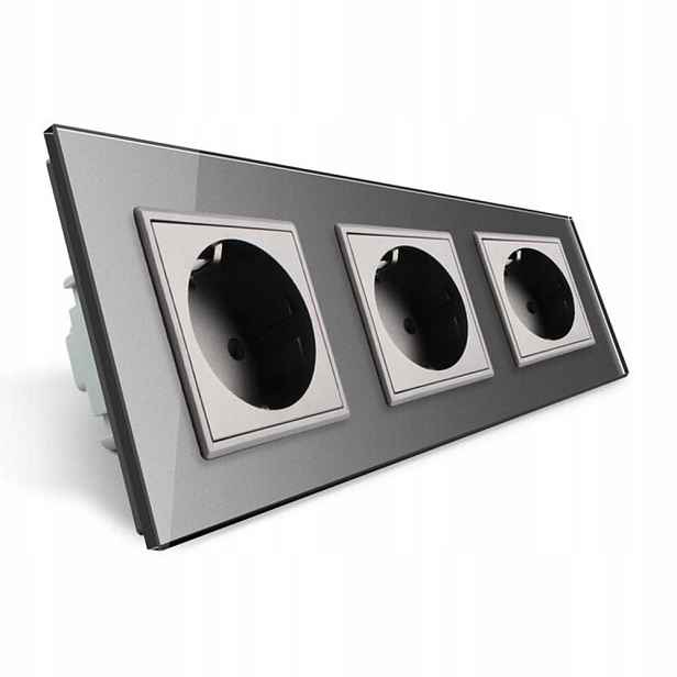 VL-W03EU-64 Zásuvka 16A Livolo Sklo standard Eu