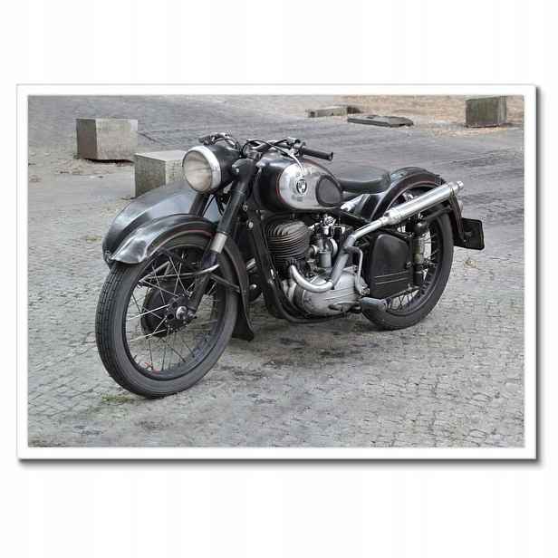 Plakáty v rámu 70x50 Klasický motocyklový motor