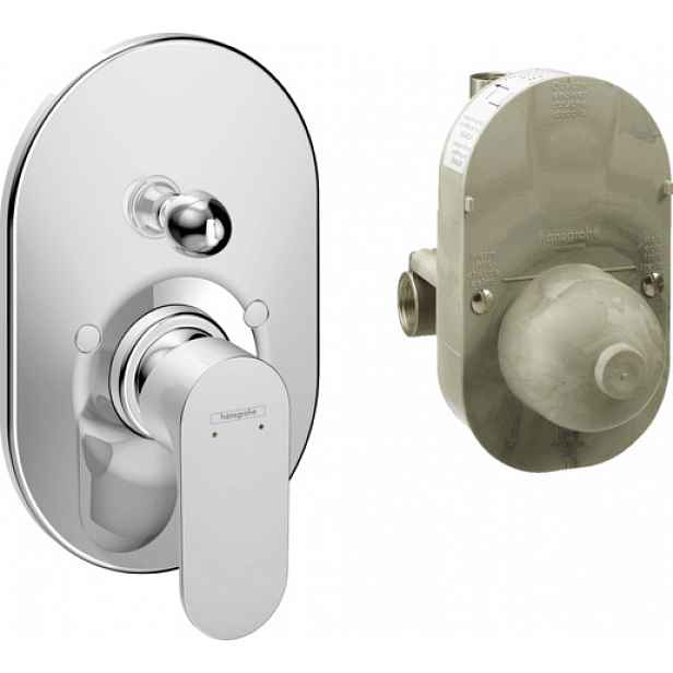 Vanová baterie Hansgrohe Rebris S včetně podomítkového tělesa chrom 72448000