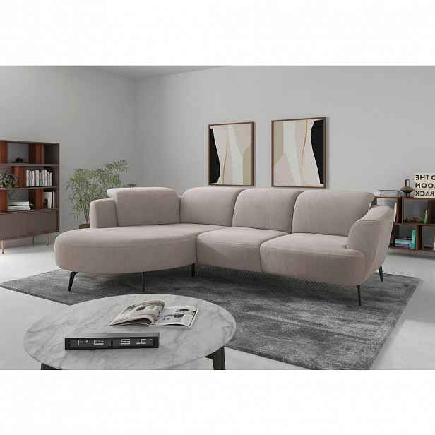 Sit & More ROHOVÁ SEDAČKA, textil, šedobéžová