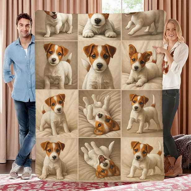 Deka pejsci deka Jack Russell Terrier Art piknikový dárek 150x200