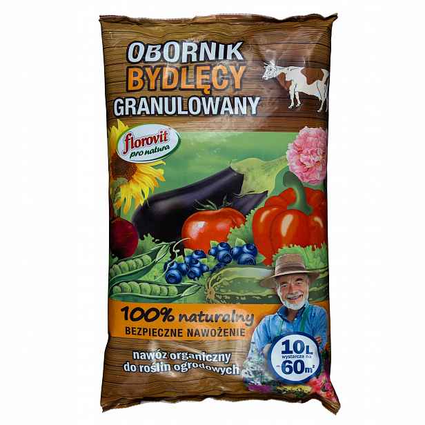 Florovit Hnojivo Granulovaný Hovězí Hnůj 10L 6kg Natura Pro