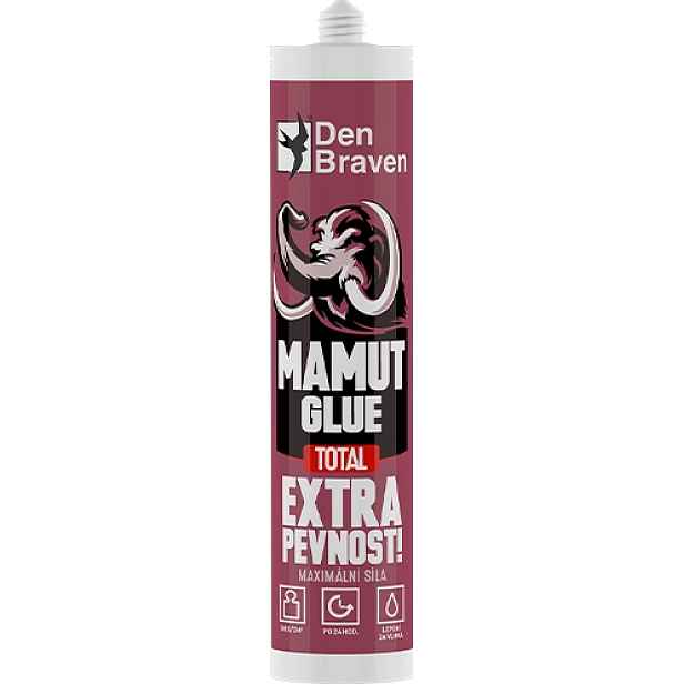 Lepidlo Den Braven MAMUT GLUE Total bílé 290 ml