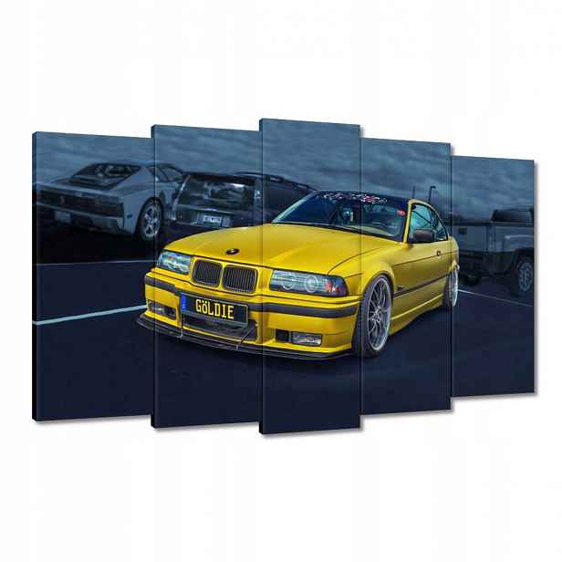 Obrazy 100x60 Zlaté auto Bmw Auto