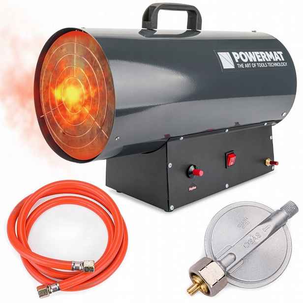 Ohřívač Plynový Dmychadlo Kamna Radiátor 45 kW