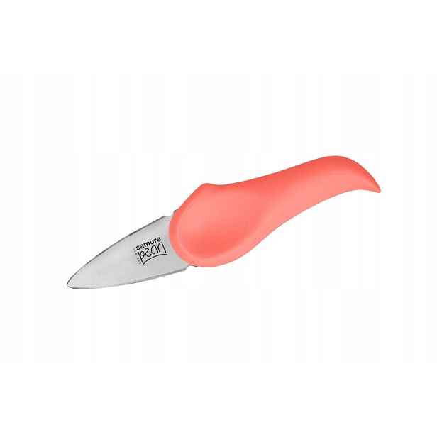 Samura Pearl Oyster knife 7,3cm, coral