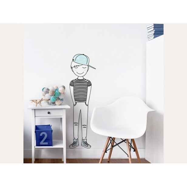 Yokodesign Nálepka na zeď - barevné postavičky - úžasný Leon Velikost: velká - L