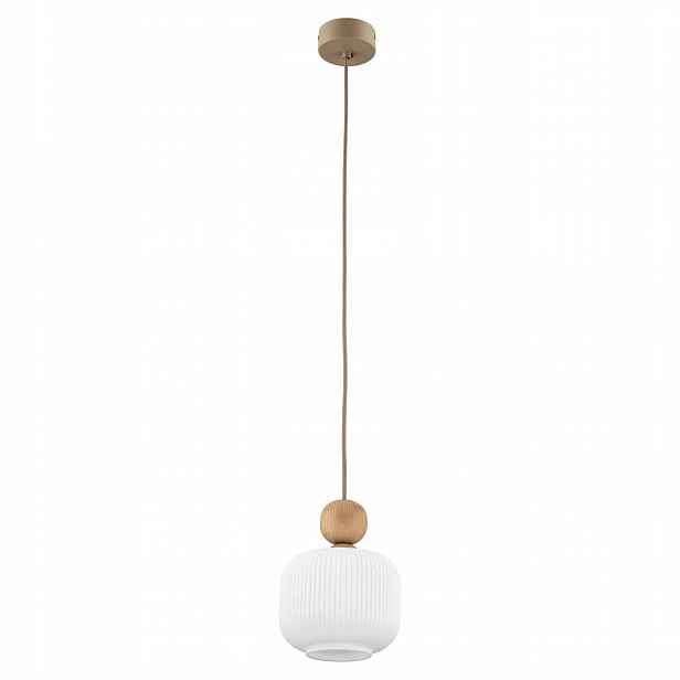 Závěsná lampa Ballo sabia béžová stínidlo bílá 1xE14 15 cm Skandinávské IP20
