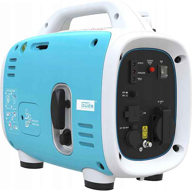 Invertorový Generátor 800 W Benzínový Tichý Přenosný Agregát 230 V Usb