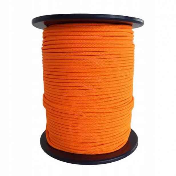 Šňůra pletená bez jádra Pes 4 mm, 200 m, oranžová, Enpro