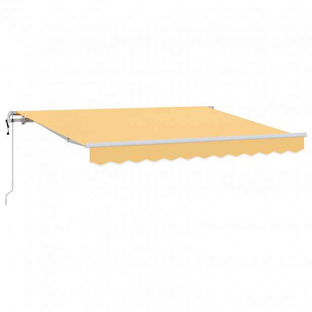 vidaXL Stahovací markýza Písková 300 x 250 cm Látka a hliník