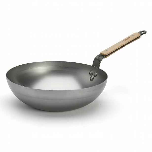 Wok de Buyer Mineral B Bois 28 cm ocel uhlíková indukce D-5717-28