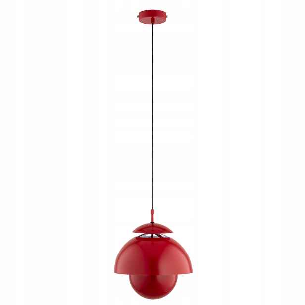 Alfa Runo Závěsná lampa červená kovová 1xE27 15W IP20 85cm