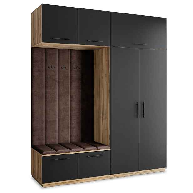 MASSENO MODERNÍ PŘEDSÍŇOVÁ SESTAVA REMA, 200/240/60 cm, dub Wotan