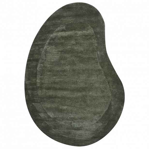 Beliani KOBEREC Tmavě zelený 160/230 cm Viskóza Masso