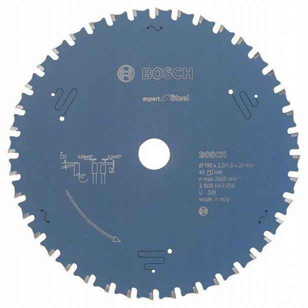 Kotoučová Pila Exp/steel 190*20*40Z