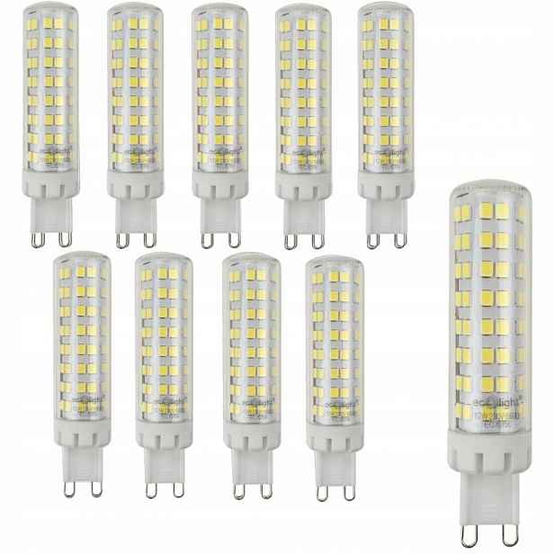 Led žárovka Závit G9 12W 1040lm 6500K 230V Bílá Studená Trubka Set 10 ks