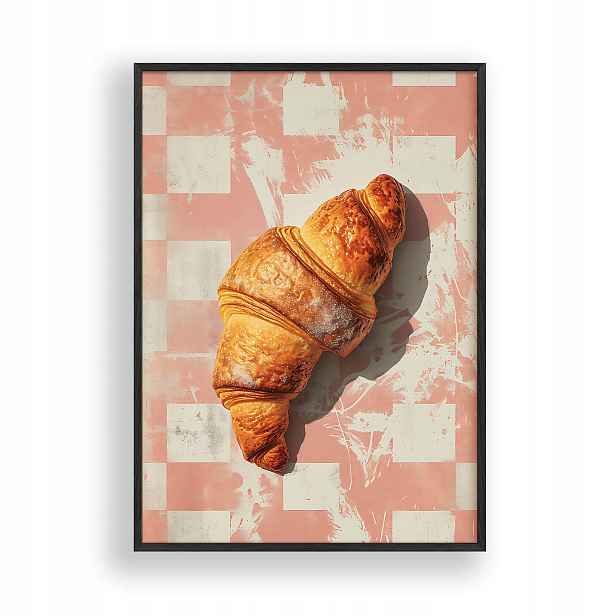 Obraz Croissant Plakát Rámeček Dřevěný Černý 30x42 cm