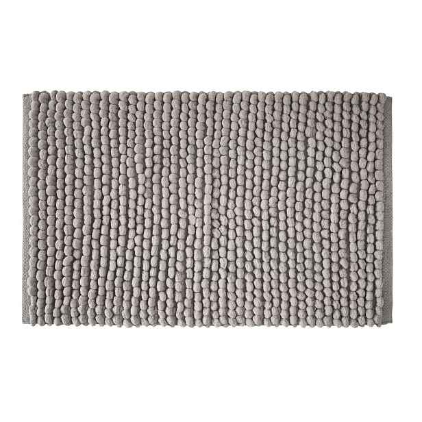 Šedá koupelnová předložka 50x80 cm Aspen Bobble – Bianca