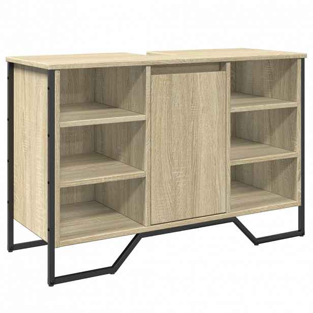 vidaXL Koupelnová skříňka pod umyvadlo dub sonoma 91x35x60 cm kompozit