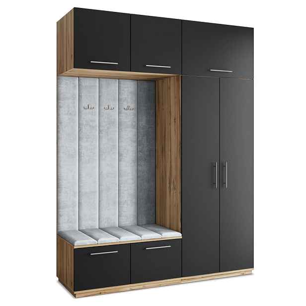MASSENO MODERNÍ PŘEDSÍŇOVÁ SKŘÍŇ REMA, 180/240/60 cm, dub Wotan