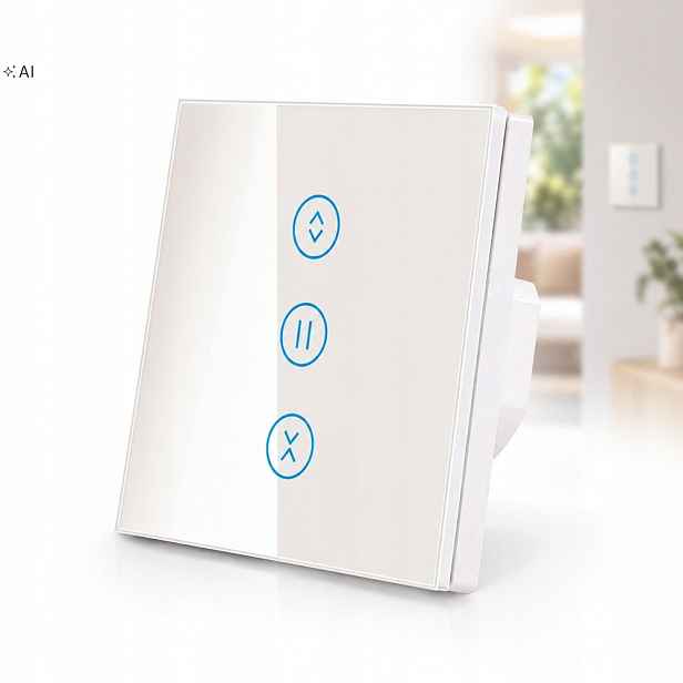 Dotykový Spínač Žaluzií Bílý Vypínač Pro Rolety Wifi Led