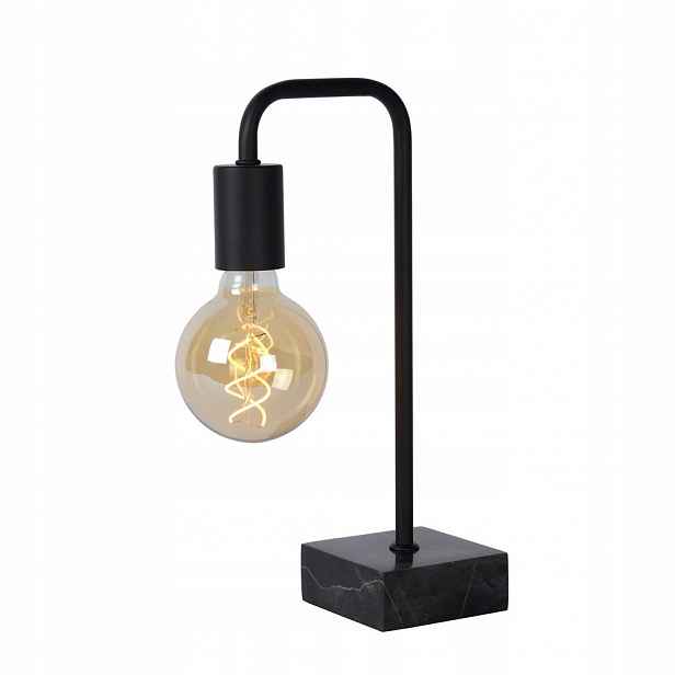 Černá stolní lampa Lorin industriální do pracovny a kanceláře 01/30/Lucide