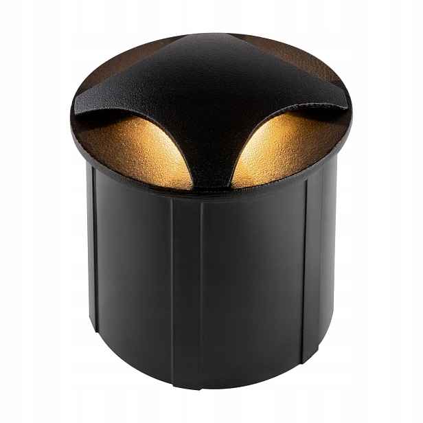 Moderní černá kulatá Led nájezdová lampa IP65 6 cm Maytoni