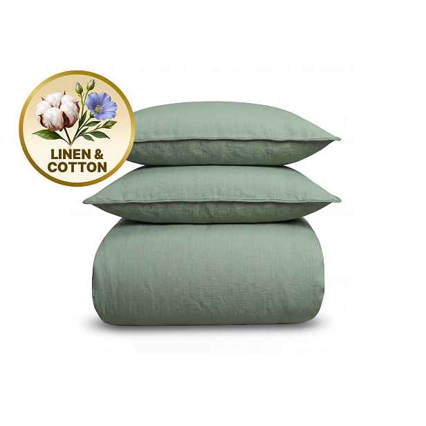 Dormeo Linen sada povlečení zelená
